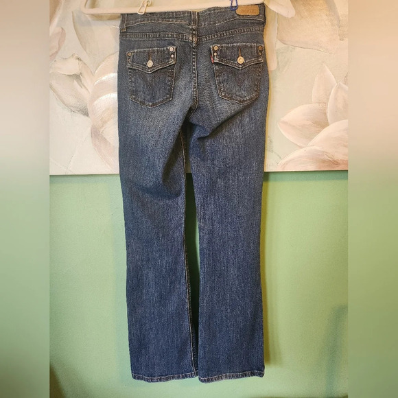 526 Levi's Sz 28x30 Slender Boot Cut Jeans - Picture 3 of 5